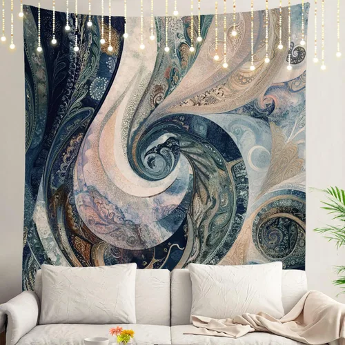 Vista 30 de Shrahala Brown Golden Tapestry, Lion Wall Hanging Hd Print Polyester Backdrop For Dorm Room Bedroom 30 X 40 In