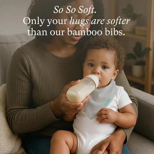 Vista 3 de PurComfy Baberos supersuaves, baberos de bambú de primera calidad para bebés niños y niñas, baberos ajustables a presión, paquete de 6