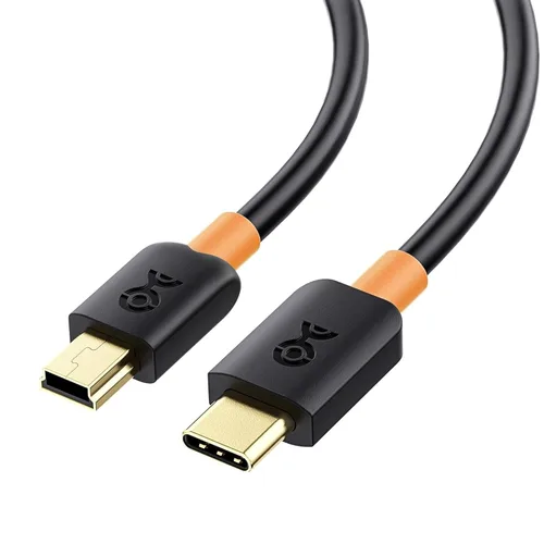 Vista 8 de Cable Matters Cable mini USB a USB C, 3.3 pies, datos de 480 Mbps, carga de 15 W, cable USBC a MiniUSB para controlador de juegos, cámara, GPS, Dash