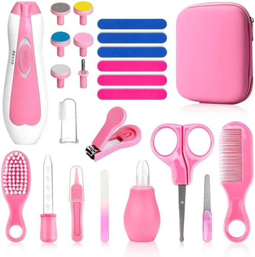 Vista 12 de Qunlions life Kit de aseo para bebés para niños y niñas, seguridad para recién nacidos, juego de aseo esencial para guardería, regalo para padres