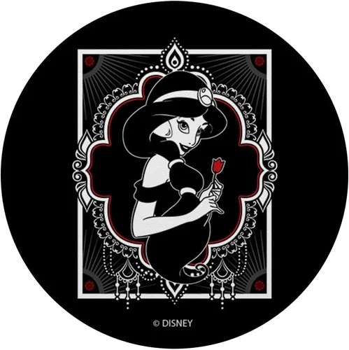 Vista 3 de Disney Aladdin Jasmine - PopSockets de agarre y soporte para teléfonos y tabletas en blanco y negro