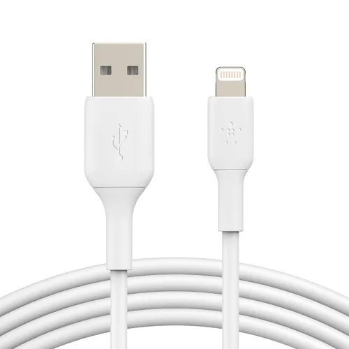 Vista 8 de Cable Lightning Belkin BoostCharge - 3.3 pies/1M - Certificado MFi Cargador de iPhone de Apple Cable USB a Lightning - Cable de iPhone - Cable Negro