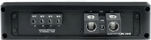 Vista 5 de Rockville Krypton M4 6000w Peak/1500w RMS Mono 1 Ohm Amplificador de Coche Amp+Remoto Bass Knob with Clipping Indicator, Digital Voltage Display