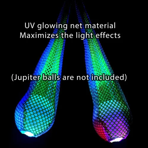 Vista 3 de speevers Juego de calcetines para principiantes y profesionales, red súper suave no elástica, 5 colores disponibles, espectáculo de luz LED