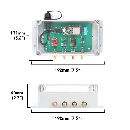 Vista 3 de Atlas Scientific - Kit hidropónico Wi-Fi (K 0.1-0 a 50.000 µS/cm)