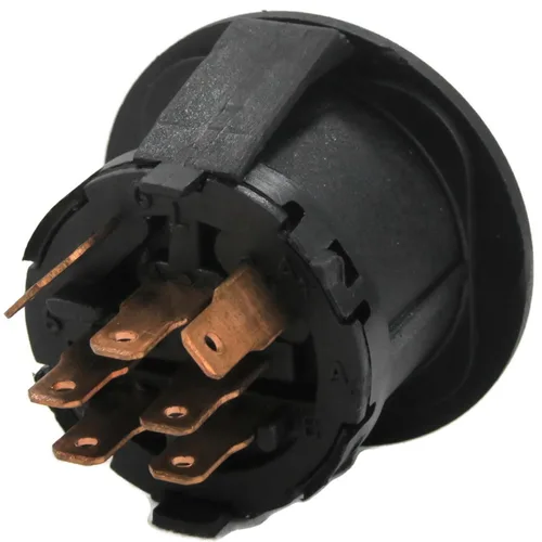 Vista 5 de The ROP Shop Interruptor de llave de encendido con llave para tractor cortacésped John Deere L120 L130 G110 LY18