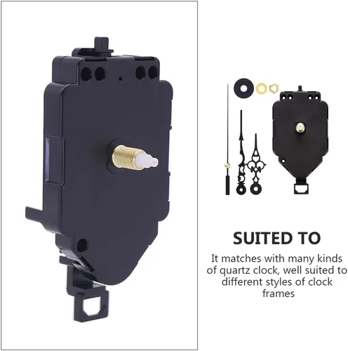 Vista 3 de Gatuida Reloj de pared, 1 Unidades de accesorios de reloj de péndulo, suministros de escalonamiento, mecanismo de reloj de plástico