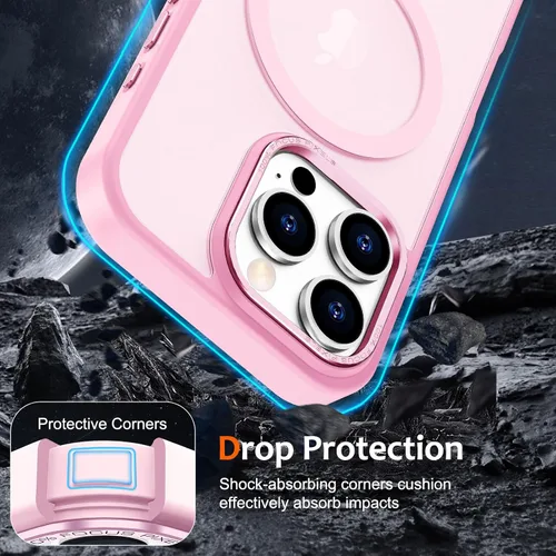 Vista 239 de Anuck - Funda magnética para iPhone 11 compatible con MagSafe, carcasa trasera mate translúcida dura, borde de TPU, delgada, resistente a impactos