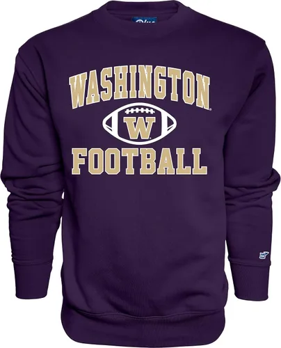 Vista 4 de Blue 84 NCAA sudadera de cuello redondo para hombre, color del equipo de fútbol