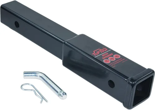 Vista 4 de TOPTOW Extensor de enganche de remolque, longitud de extensión de 12 pulgadas, se adapta a receptor de 2 pulgadas, 3500 libras, pasador de enganche