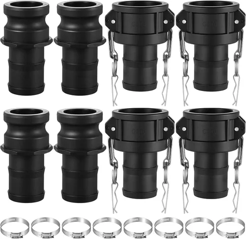 Vista 11 de Juego de 2 accesorios Camlock de 2 pulgadas tipo C y E Tipo C&e
