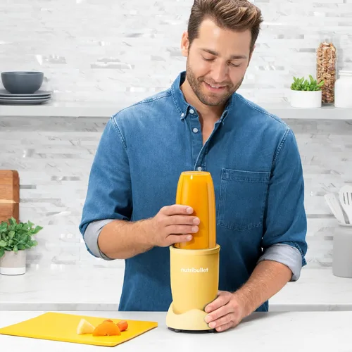 Vista 8 de NutriBullet NB9-1301ALW Pro - 13 piezas, color amarillo mate, licuadora de alimentos de 900 W