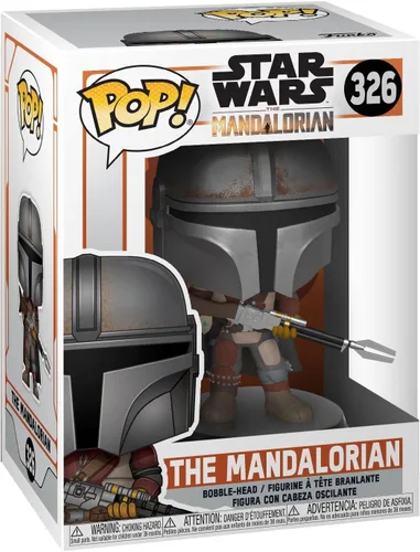 Vista 10 de Funko Star Wars: The Mandalorian Figura de acción de infantería pesada Mandalorian