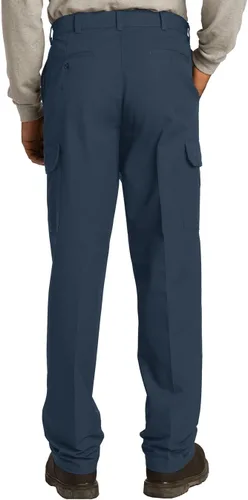 Vista 3 de Pantalones cargo industriales Red Kap para hombre, resistente a las manchas, de calce relajado