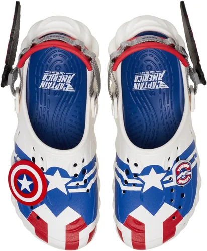 Vista 4 de Crocs Zueco unisex para adultos Marvel Capitán América Echo