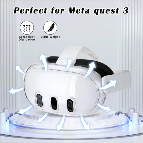 Vista 6 de Silicone Cover Compatible with Meta Quest 3, VR Silicone Cover Accessories for Meta Quest 3 Waterproof Silicone Face Cover, Controller Grip Cover