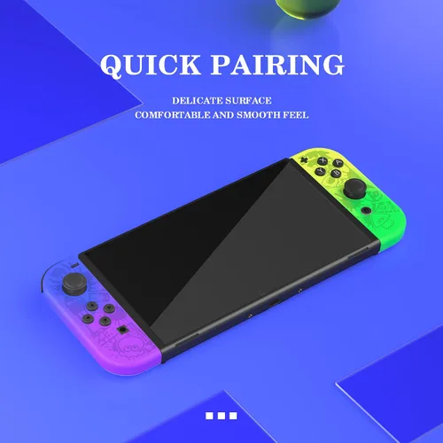 Vista 4 de Joycon - Controlador compatible con interruptor, repuesto inalámbrico Joy Cons para controlador de interruptor, interruptor izquierdo y derecho