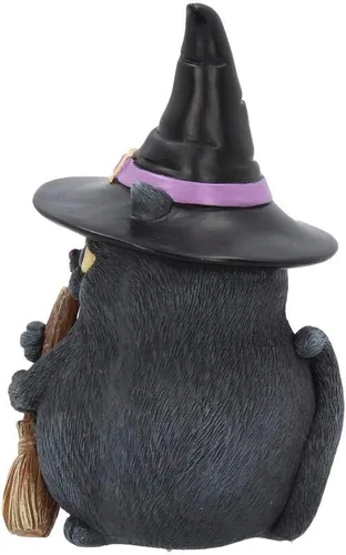 Vista 3 de Nemesis Now Figura de gato negro de la suerte, 6.3 in, resina