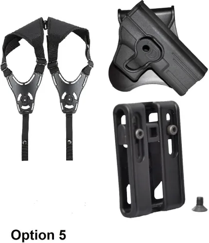 Vista 8 de Tactical Scorpion Gear Funda modular de nivel II para remo Smith & Wesson S&W M&P Compact 9 y 40