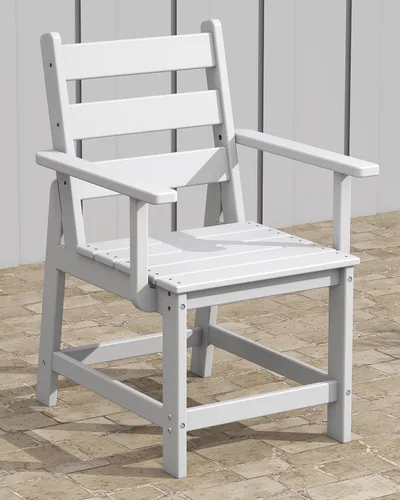 Vista 21 de GREENVINES Silla de comedor al aire libre HDPE, sillas sin brazos, negro