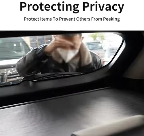 Vista 8 de Cubierta retráctil para maletero, cubierta protectora de equipaje, compatible con Toyota RAV4 2014-2019, pantalla de privacidad, kit