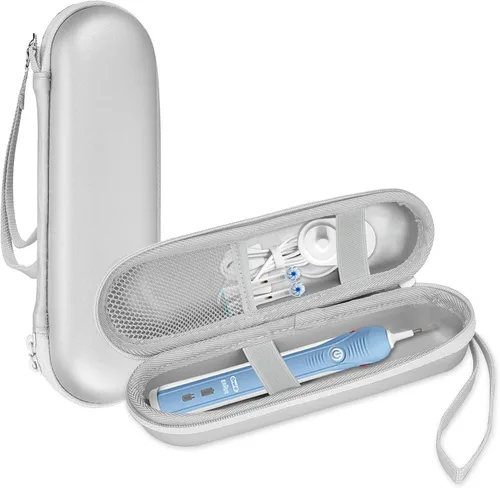 Vista 12 de ProCase Estuche de viaje para cepillo de dientes Oral-B y Sonicare - Beige