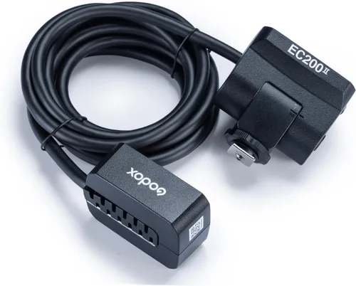 Vista 8 de Godox EC200 II - Cabezal de extensión para flash Godox AD200Pro II, extensor de cabeza de 200 W con cable de extensión de 2M, zapata fría de metal
