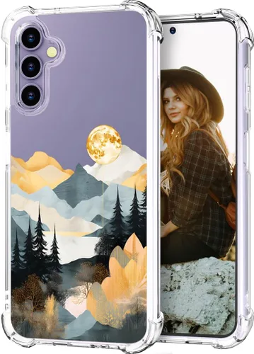 Vista 26 de Hungo Funda compatible con Samsung Galaxy S25 Plus / S24 Plus, diseño femenino estético de diseño femenino S24+ S25+ de astronauta de dibujos