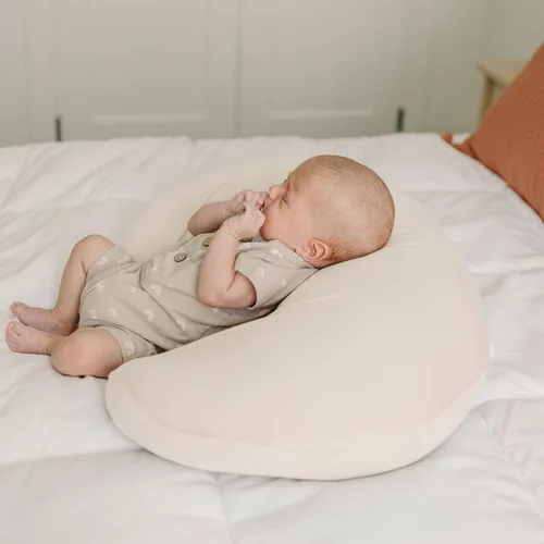 Vista 4 de Konssy Paquete de 2 Fundas para Almohada de Lactancia, Funda de Lactancia Elástica y Suave para Amamantar, Funda de Almohada para Bebés Niñas Niños