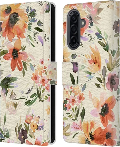 Vista 96 de Head Case Designs Officially Licensed Ninola Butterfly Nature Spring Floral Leather Wallet Case Compatible with Samsung Galaxy A07 4G