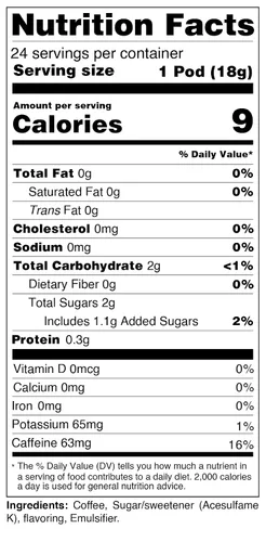 Vista 3 de Blendy AGF Coffee Less Suger Concentrado de café líquido de 0.63 onzas 24 cápsulas líquidas disfruta caliente o helado