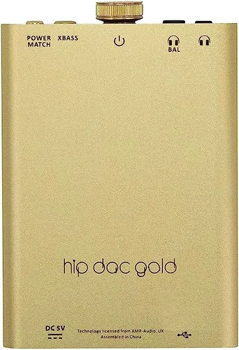 Vista 2 de iFi Hip-dac2 Edición Oro - Amplificador de auriculares DAC equilibrado portátil para Android, iPhone con entrada USB única/Salidas: 3.5mm
