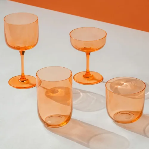 Vista 2 de Villeroy & Boch Par de copas de vino de albaricoque/agua
