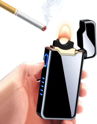 Vista 2 de COZYLIFE Encendedor de arco eléctrico con sensor táctil, encendedor de arco electrónico de llama de alta potencia, recargable por USB, resistente al