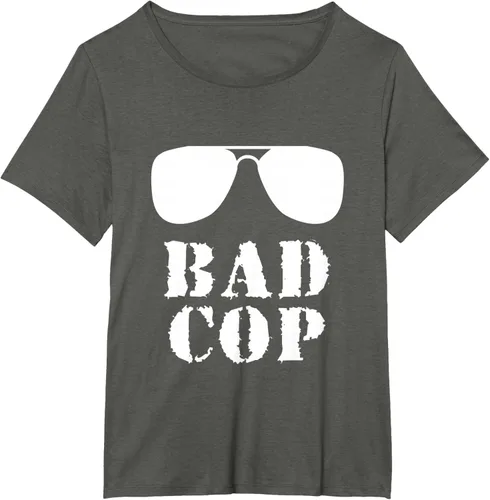 Vista 60 de Bad Cop Funny Police - Camiseta a juego para padre e hijo, Negro, S