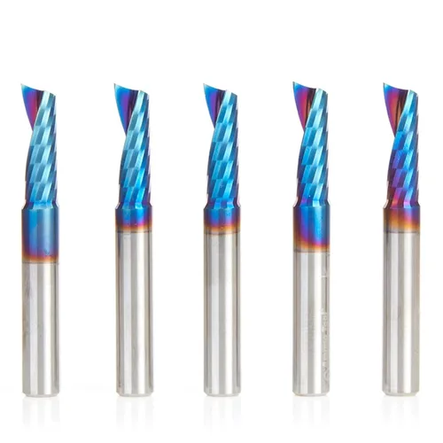 Vista 28 de Amana Tool Spektra 51412-K, 51412-K, 3/16 D x 5/8 CH x 3/16 SHK x 2 pulgadas de largo, acabado de espejo