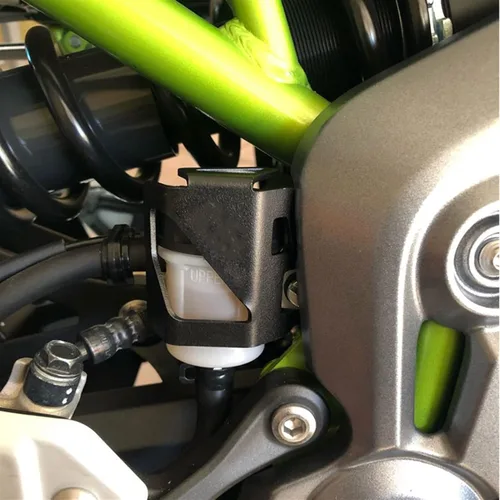 Vista 2 de Tapa protectora de la cubierta del depósito del líquido de freno trasero de la motocicleta para Kawasaki Z900 Z750 Z400 para Ninja 400 300 250