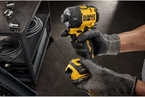 Vista 9 de DEWALT Destornillador de impacto hidráulico de 20 V MAX de 1/4 pulgadas, silencioso, sin escobillas, inalámbrico XR Extreme Runtime, anillo de halo