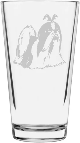 Vista 359 de Podenco Canario - Vaso de pinta de 16 onzas con temática de perro personalizado