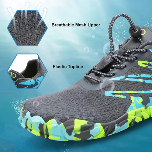 Vista 4 de XIHALOOK - Zapatos deportivos de senderismo para mujer y hombre, de secado rápido, para playa, caminar, kayak, surf, entrenamiento