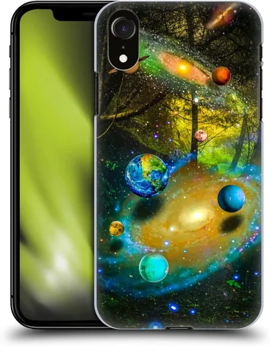 Vista 12 de Head Case Designs Officially Licensed Dave Loblaw Boy Painting Moon Clouds Sci-Fi and Surreal Hard Back Case Compatible with Apple iPhone XR