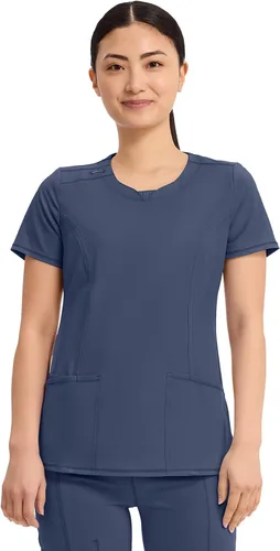 Vista 22 de Cherokee Infinity - Camiseta médica con cuello redondo y 3 bolsillos para Negro