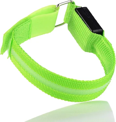Vista 2 de Fashion&cool Banda LED de palmada, pulsera deportiva con luz recargable por USB, pulseras ajustables que brillan en la oscuridad para hombres
