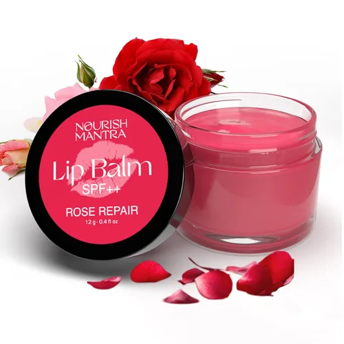 Vista 9 de Nourish Mantra - Bálsamo labial Beetroot Blast con SPF Fabricado con aceite de oliva, manteca de karité, vitamina E y aceite de aguacate Para