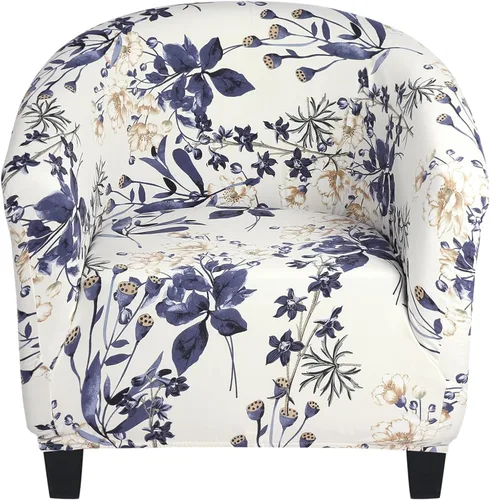 Vista 8 de SearchI Funda Elástica para Silla Club, Fundas Elásticas para Silla Barrel, Fundas Estampadas para Silla Tub, Funda de Elastano Suave para Sillón