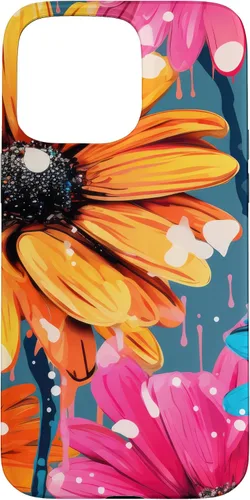 Vista 31 de Drip Gerbera Daisies Case for iPhone 17