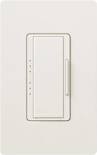 Vista 2 de Lutron Maestro - Interruptor electrónico de atenuación digital de bajo voltaje, multiubicación, 600 vatios, MSCELV-600M-BI, galleta