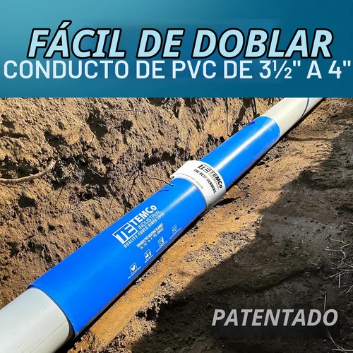 Vista 3 de TEMCo TH4003 - Dobladora de manta térmica de conducto de PVC 3 1/2"-4