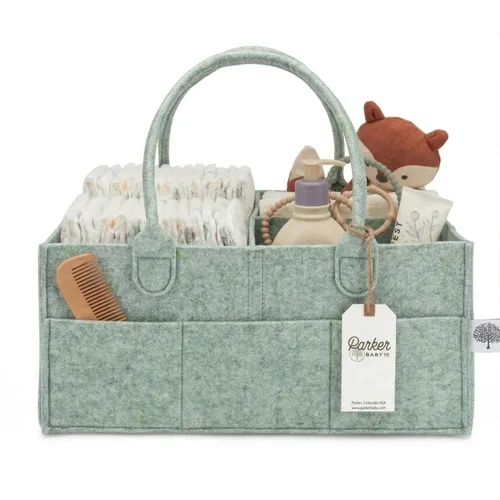 Vista 12 de Parker Baby Co.: organizador de pañales para bebé, contenedor para dormitorio de bebé, organizador de automóvil para pañales y toallitas para bebés