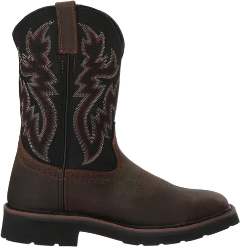 Vista 6 de Wolverine Men's Rancher Waterproof Steeltoe Square Toe 10in Wellington Work Boot